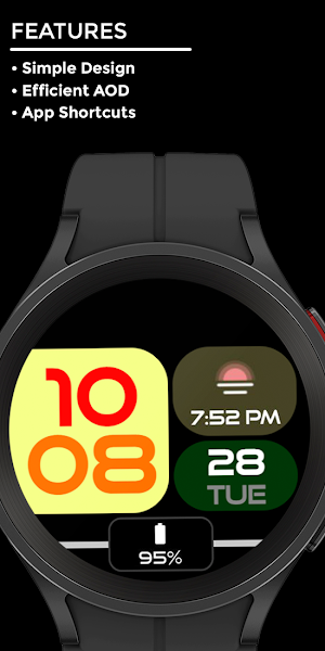 Night 24 - watch face Screenshot 1