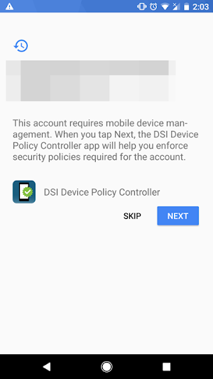 DSI Device Policy Controller Screenshot 0