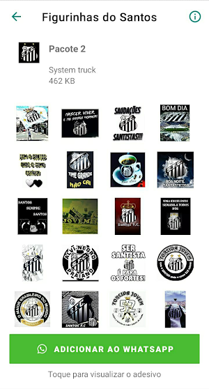 Figurinhas do Santos Screenshot 1