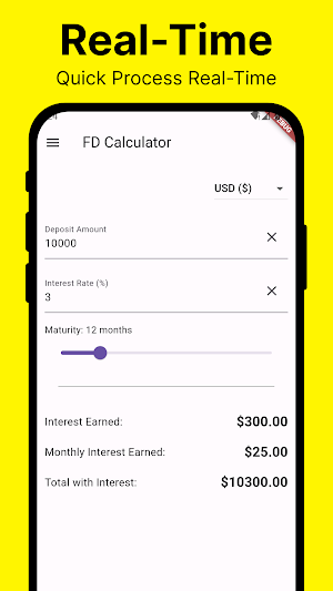 FD Calculator Screenshot 1