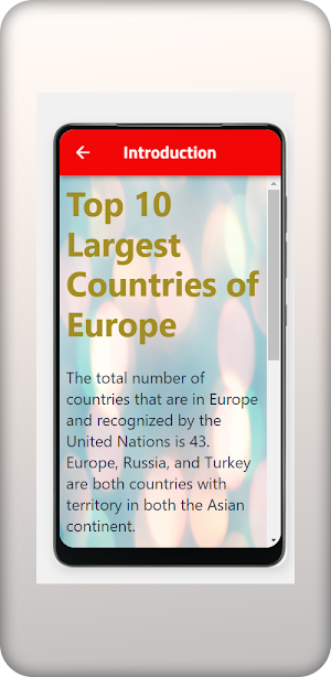 Top Largest  Countries Europe Screenshot 1