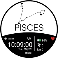 Pisces Zodiac Sign Watch Face