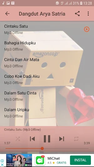 Lagu Arya Satria Cintaku Satu Screenshot 3