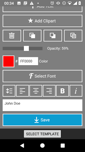 Business Card: your own design Screenshot 2
