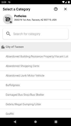 Tucson 311 Screenshot 2