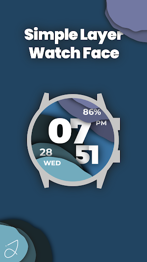 Simple Layer Watch Face Screenshot 0