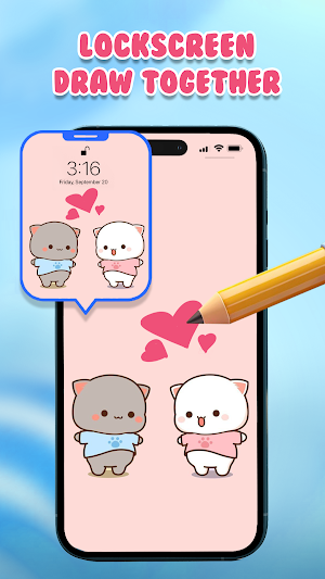 Lockscreen Draw Paint Together Screenshot 1