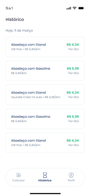 Calculadora de Combustível Screenshot 2