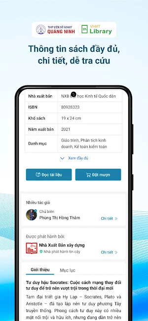 Thư viện Phổ Thông Quảng Ninh Screenshot 2