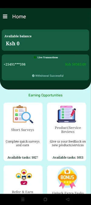 PaidTasks-Earn to M-Pesa Screenshot 3