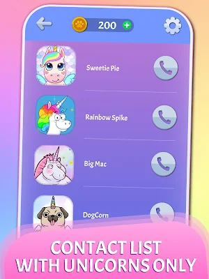 Fake Calls Unicorns Prank Screenshot 1