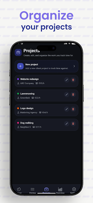 Freelance Time Tracker Screenshot 2