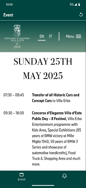 Concorso dEleganza Villa dEste Screenshot 1