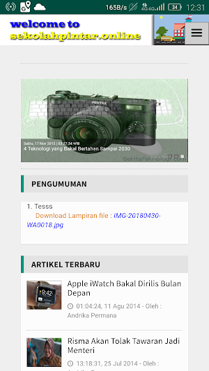 Sekolah Pintar Screenshot 3
