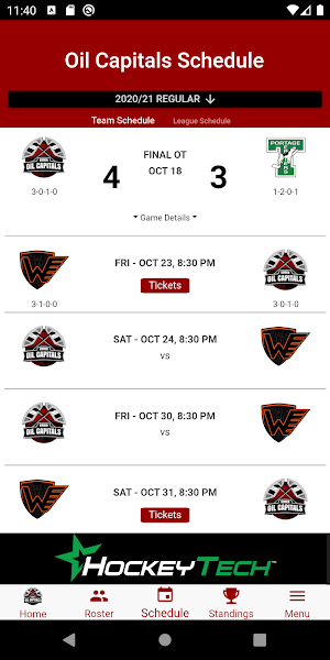 Virden Oil Capitals Screenshot 3