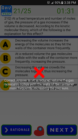 PCAT Practice Test Questions Screenshot 3
