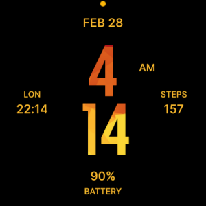 Flat Sunset Watch Face Screenshot 3