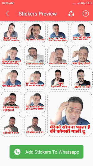 Hindustani Bhau Stickers For Whatsapp Screenshot 0