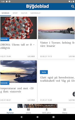 Tysvær Bygdeblad Screenshot 2