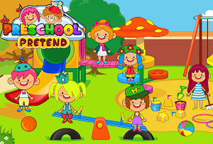 Pretend Preschool - Kids School Learning Games Screenshot 1
