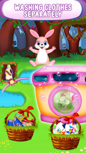 Clothes washing game for girls Screenshot 1