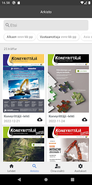 Koneyrittäjä-lehti Screenshot 1