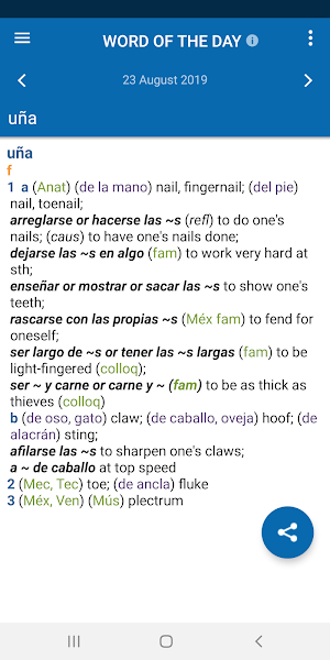 Concise Oxford Spanish Dictionary Screenshot 3