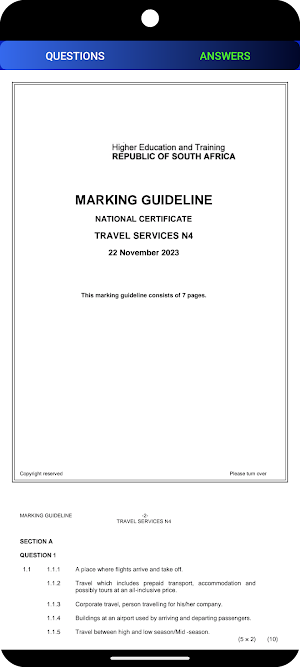 TVET Travel Services N4 - N6 Screenshot 0