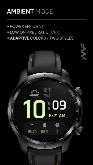 Awf Weather Digital watch face Screenshot 2