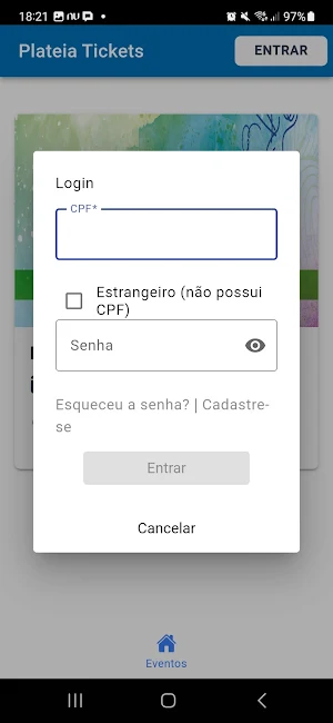 Plateia Tickets Screenshot 1