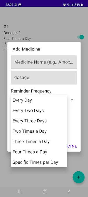 Medicine Reminder Screenshot 1