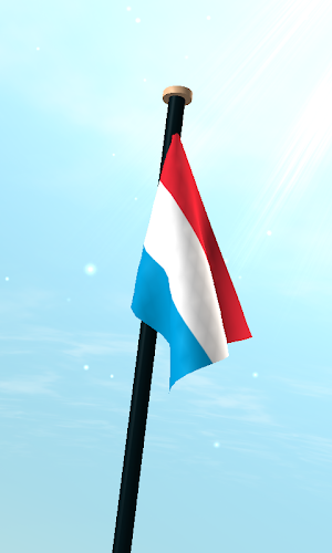 Luxembourg Flag 3D Wallpaper Screenshot 2