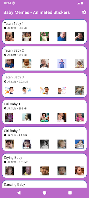 Baby Memes - Animated Stickers Screenshot 0