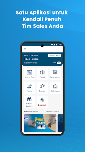 Salesman App Screenshot 0