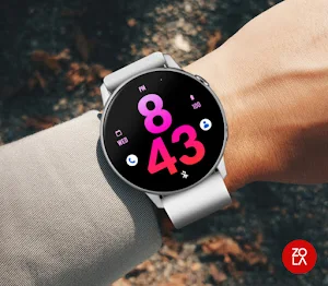 Big Rose Pink Watch Face Screenshot 2