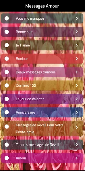 Messages Amour Screenshot 0