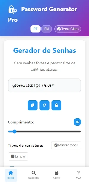 Gerador de Senhas Pro Screenshot 0