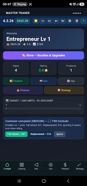 Master Trader: E-Commerce Sim Screenshot 0