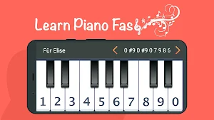 Learn Piano fast with numbers Screenshot 1