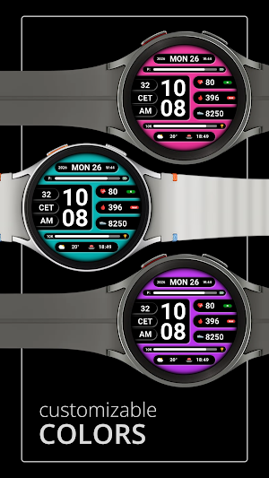 DADAM119: Digital Watch Face Screenshot 2