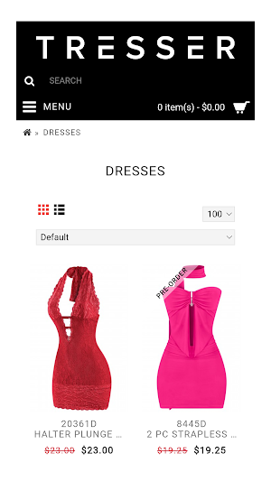 Tresser Clothing Wholesale Screenshot 1