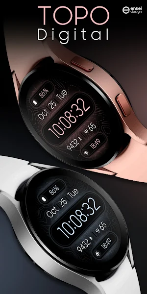 Topo Digital - watch face Screenshot 3