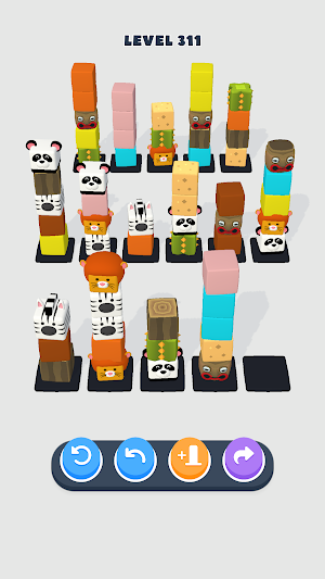 Stack Sort : Color Cube Puzzle Screenshot 1