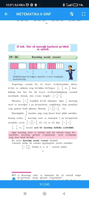 Matematika 6-sinf Screenshot 1