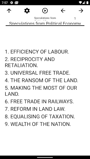 Book, Speculations from Political Economy Screenshot 0