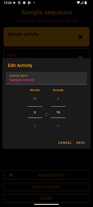 Upa Intervals Screenshot 2