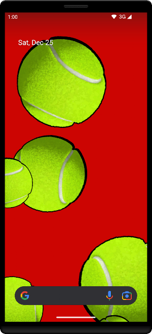 Tennis Balls Live Wallpaper Screenshot 1