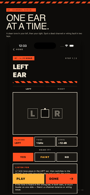 Headphone Sound Check Screenshot 1