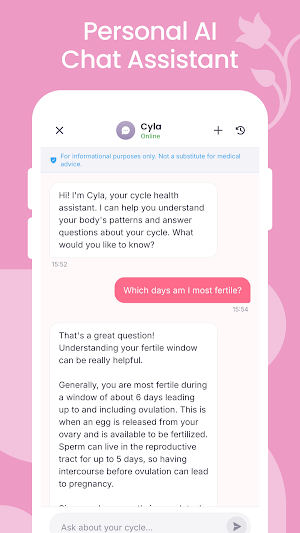 Cyla - Period & Cycle Tracker Screenshot 3