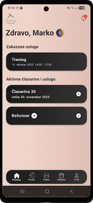 Pilates Room Niksic Screenshot 1